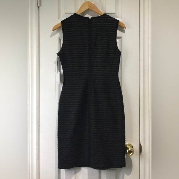 BNWT Calvin Klein Textured Black Mini Dress - Picture 7 of 7